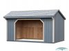 10x16 Run In Shed - Fox Hollow Gray Shingle - Gray Paint & Tan Trim.jpg